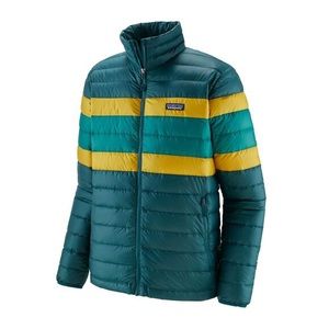 Patagonia mens Down Sweater Jacket Dark Borealis Green